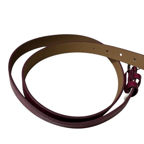 Target Fuschia Faux Leather Belt Silver Buckle Women’s Size 2XL - Picture 6 of 12